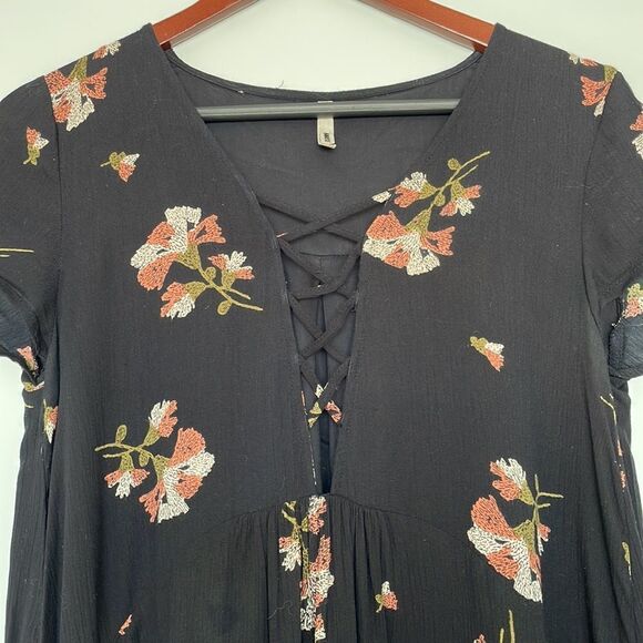 Amuse Society Flowey Black Floral Dress Size Xs - Picture 6 of 10